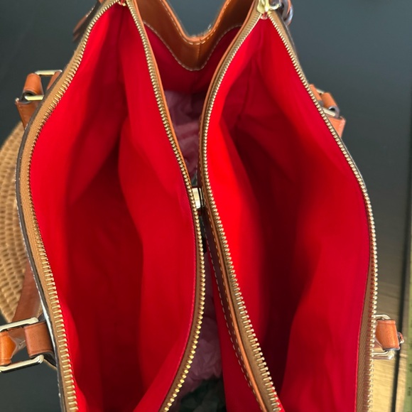 Dooney & Bourke White and Tan Satchel - Picture 13 of 13